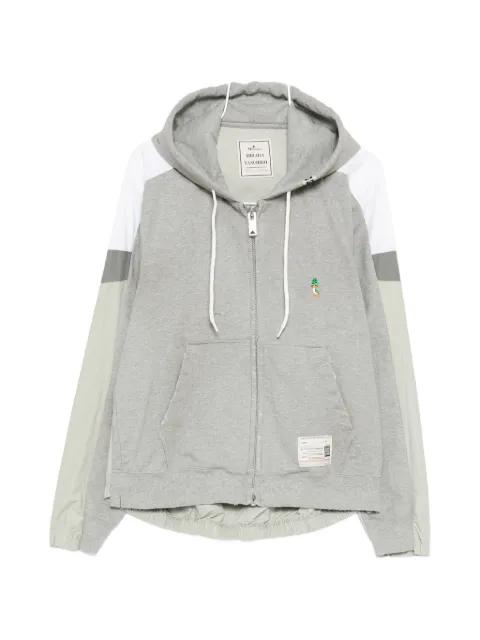 colour-block panelled hoodie by MAISON MIHARA YASUHIRO
