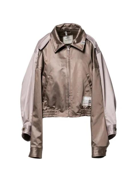 colourblock zip jacket by MAISON MIHARA YASUHIRO