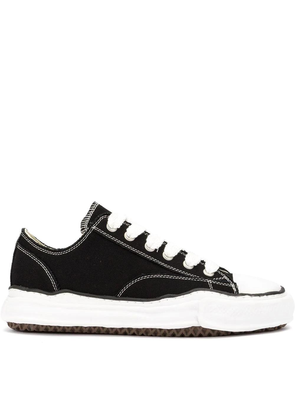 contrast-stitch chunky-sole sneakers by MAISON MIHARA YASUHIRO