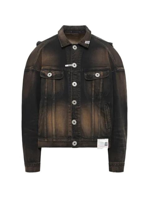 cut-out denim jacket by MAISON MIHARA YASUHIRO
