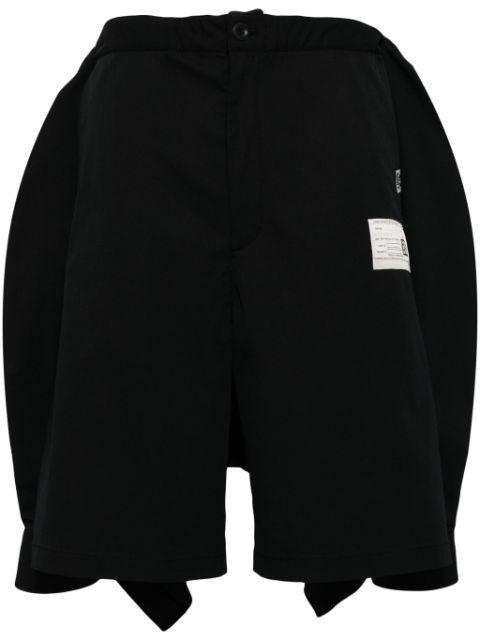 deconstructed combo cotton shorts by MAISON MIHARA YASUHIRO