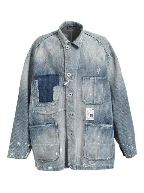 denim shirt jacket by MAISON MIHARA YASUHIRO