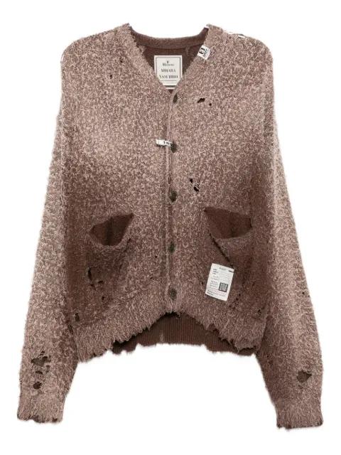 distressed cardigan by MAISON MIHARA YASUHIRO