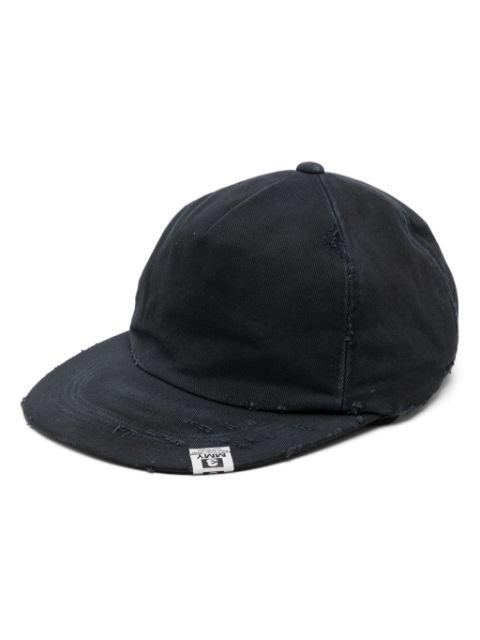 distressed cotton cap by MAISON MIHARA YASUHIRO