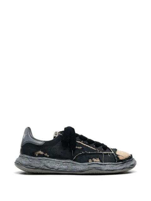 distressed-effect chunky-sole sneakers by MAISON MIHARA YASUHIRO