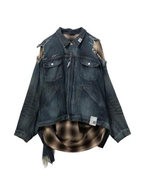 distressed layered jacket by MAISON MIHARA YASUHIRO