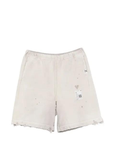 distressed raw-cut shorts by MAISON MIHARA YASUHIRO