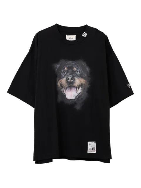 dog-print T-shirt by MAISON MIHARA YASUHIRO