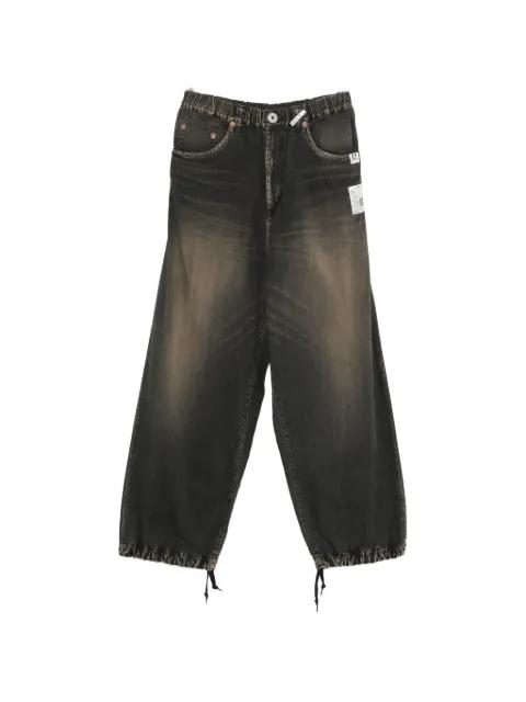 drawstring light wide jeans by MAISON MIHARA YASUHIRO
