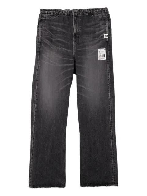 elastic-waist patch-pocket jeans by MAISON MIHARA YASUHIRO