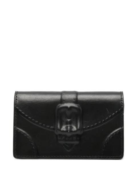 embossed-buckle wallet by MAISON MIHARA YASUHIRO