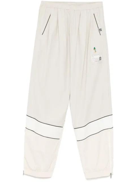 embroidered  track pants by MAISON MIHARA YASUHIRO