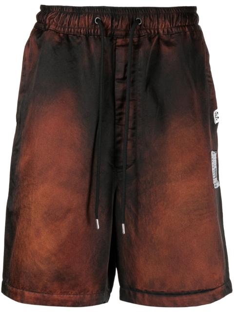 faded-effect drawstring-waist shorts by MAISON MIHARA YASUHIRO