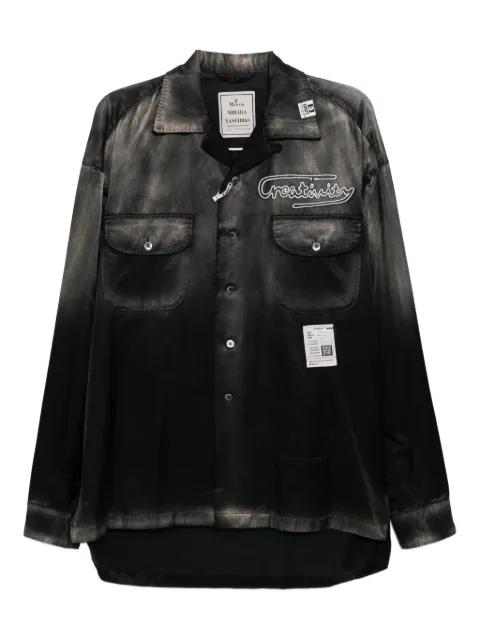 faded satin shirt by MAISON MIHARA YASUHIRO