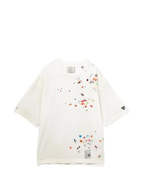 graphic-print embellishment T-shirt by MAISON MIHARA YASUHIRO