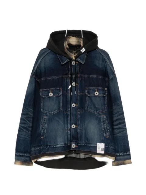 hoodied denim jacket by MAISON MIHARA YASUHIRO