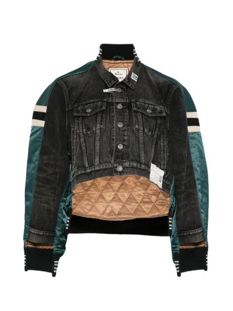 hybrid denim-panel jacket by MAISON MIHARA YASUHIRO