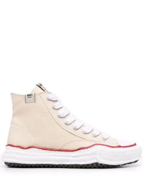 lace-up high-top sneakers by MAISON MIHARA YASUHIRO
