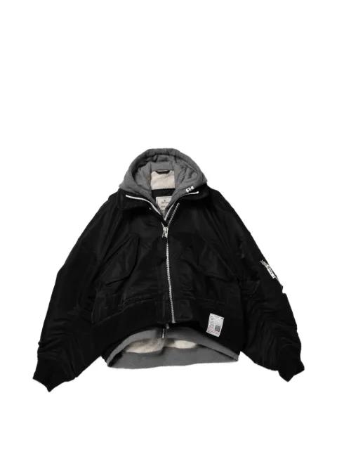 layered bomber jacket by MAISON MIHARA YASUHIRO