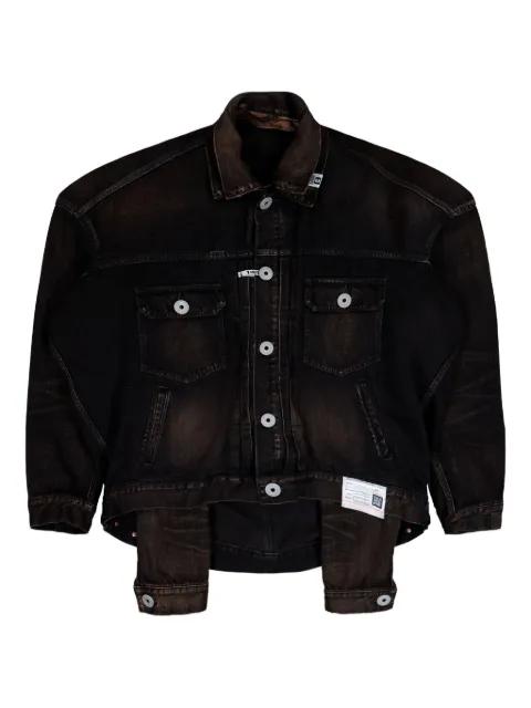 layered denim jacket by MAISON MIHARA YASUHIRO