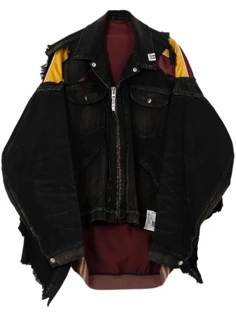 layered denim jacket by MAISON MIHARA YASUHIRO