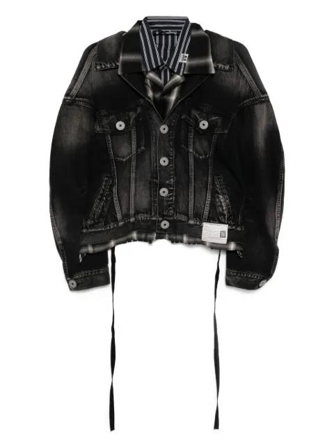 layered denim jacket by MAISON MIHARA YASUHIRO