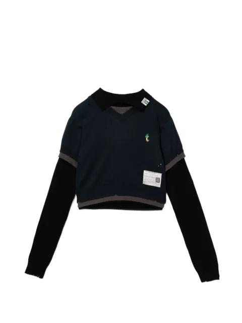layered sweater by MAISON MIHARA YASUHIRO