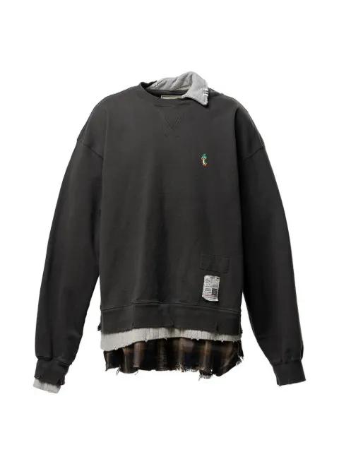 layered sweatshirt by MAISON MIHARA YASUHIRO
