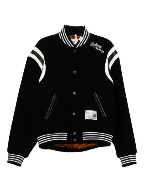 logo-embroidered bomber jacket by MAISON MIHARA YASUHIRO