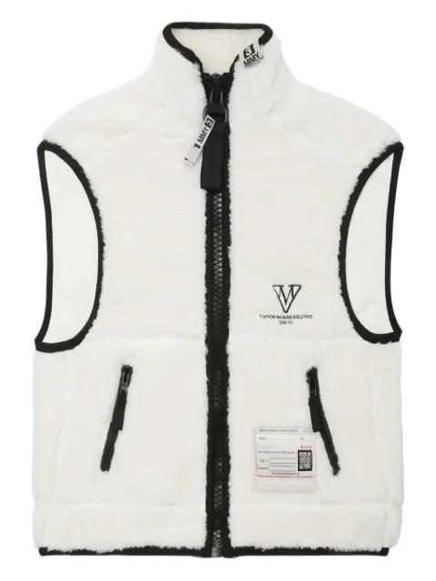logo-embroidered gilet by MAISON MIHARA YASUHIRO