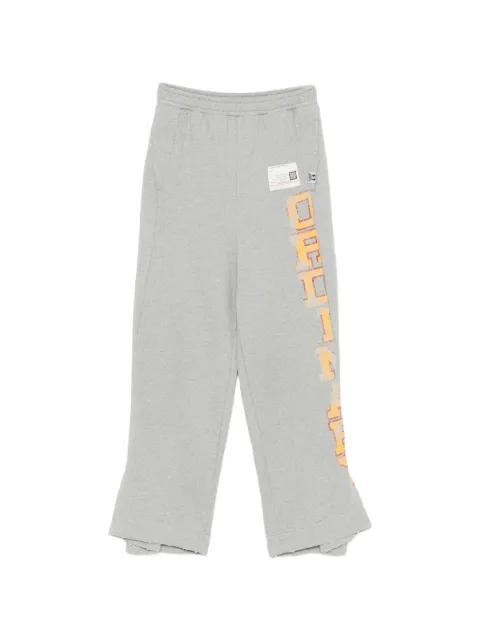 logo-patch graphic-print track pants by MAISON MIHARA YASUHIRO