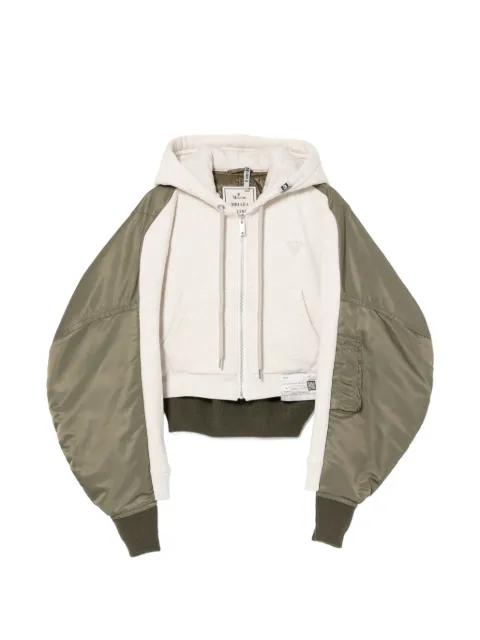 logo-patch hoodied jacket by MAISON MIHARA YASUHIRO