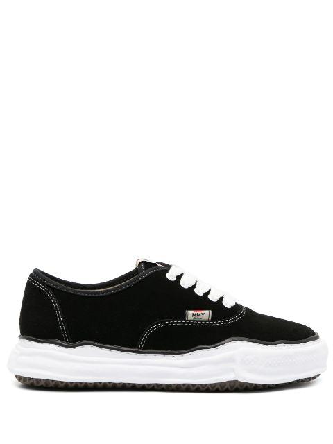 logo-patch low-top sneakers by MAISON MIHARA YASUHIRO
