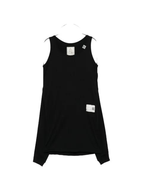 logo-patch mini dress by MAISON MIHARA YASUHIRO
