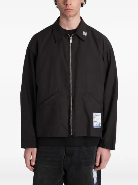 logo-patch zip-up jacket by MAISON MIHARA YASUHIRO