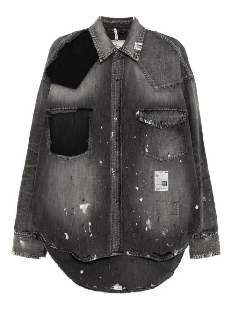 logo-patched shirt by MAISON MIHARA YASUHIRO