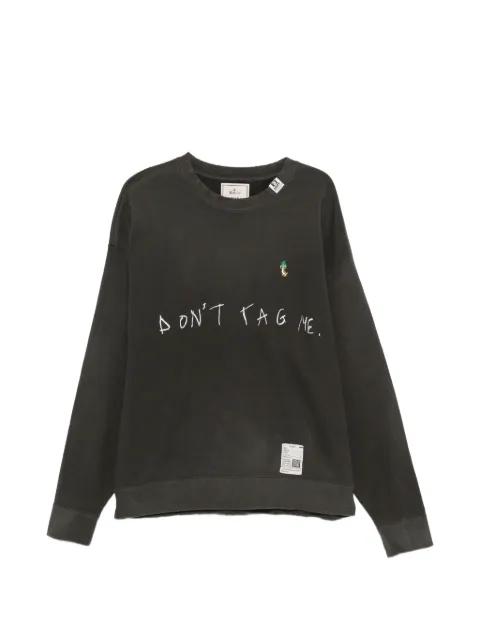 logo-print embroidered sweatshirt by MAISON MIHARA YASUHIRO