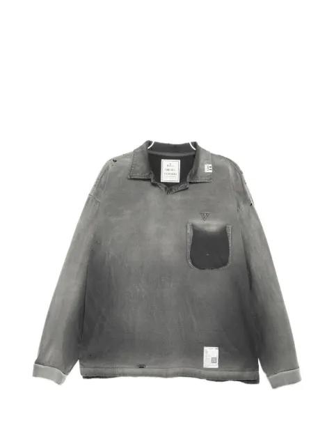 long-sleeved polo shirt by MAISON MIHARA YASUHIRO