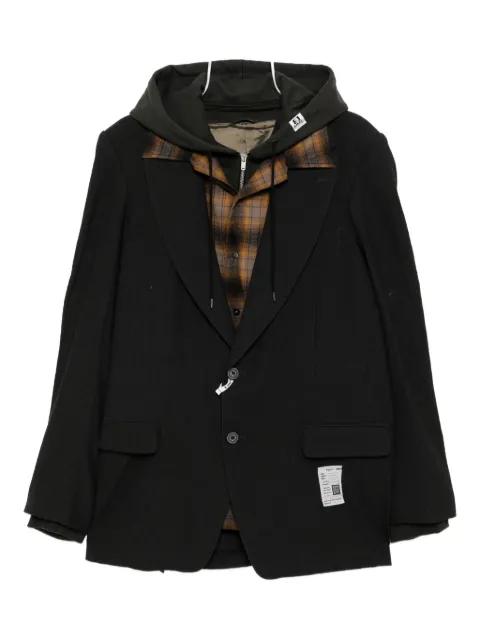 multi-layer hoodied jacket by MAISON MIHARA YASUHIRO