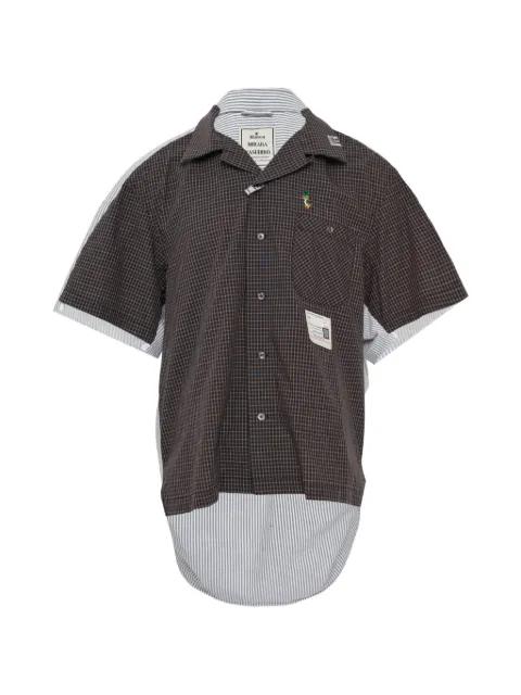 plaid striped shirt by MAISON MIHARA YASUHIRO