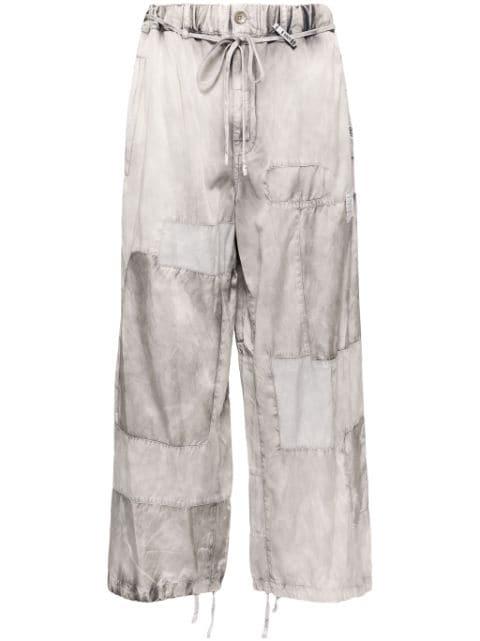 repair satin pants by MAISON MIHARA YASUHIRO