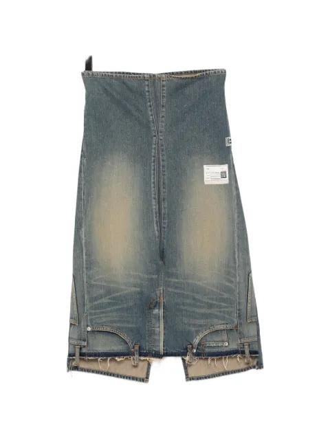 reversed frayed skirt by MAISON MIHARA YASUHIRO