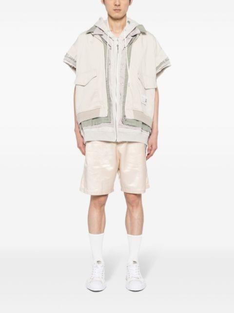 satin bermuda shorts by MAISON MIHARA YASUHIRO