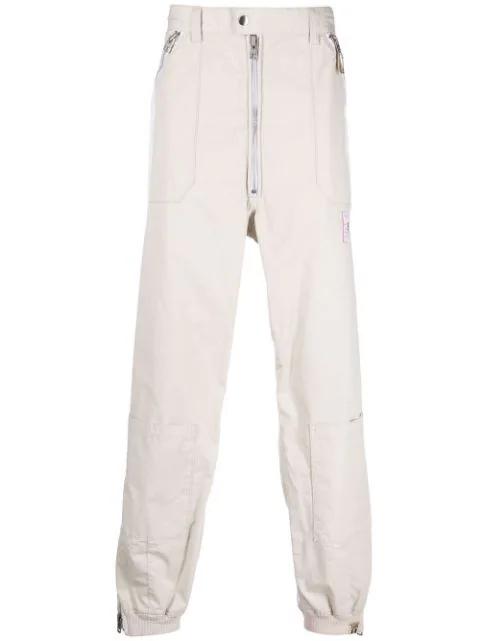 side stripe-detail straight-leg trousers by MAISON MIHARA YASUHIRO