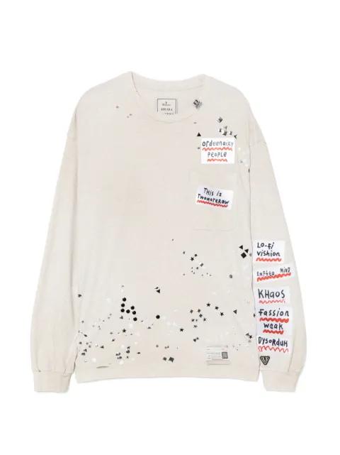slogan-print T-shirt by MAISON MIHARA YASUHIRO
