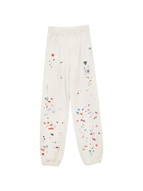 sticker-print track pants by MAISON MIHARA YASUHIRO
