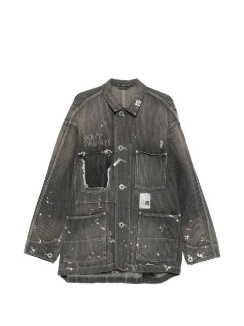 stripe denim jacket by MAISON MIHARA YASUHIRO