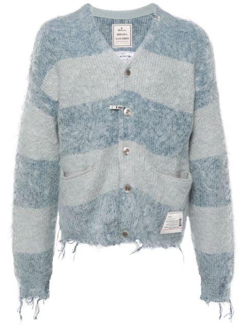 striped cardigan by MAISON MIHARA YASUHIRO