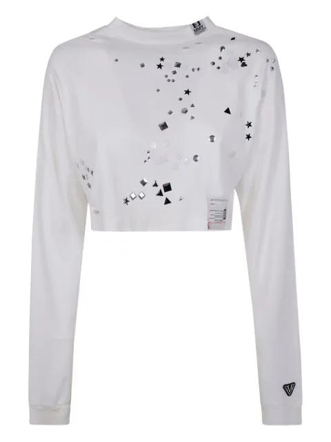 stud-embellished sweatshirt by MAISON MIHARA YASUHIRO