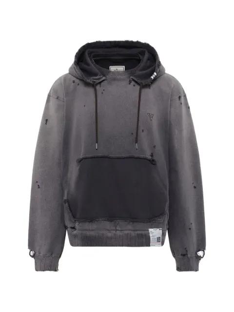 sun-faded distressed hoodie by MAISON MIHARA YASUHIRO